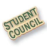 Blank Etched Enameled School Pin (Student Council)