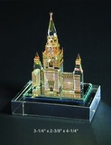 Custom RUSSIA Moscow Kremlin Crystal Award Trophy., 3.25