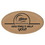 Custom 1.75" x 3.25" - Oval Name Tags or Badges - Engraved Premium Leatherette, Price/piece