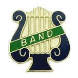 Blank Music Lyre Pin w/Band Bar, 1