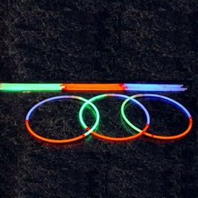 Custom Tri Color Glow Necklace