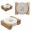 Custom Round Greek Key Absorbent Stone Coaster Set, 4 1/4" Diameter x 5/16" Thick, Price/piece
