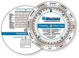 Custom .020 White Plastic Wheel Calculator Perpetual Calendar & Scheduling (4.25" dia.)