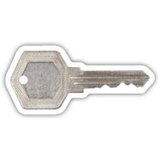 Custom Generic House Key - Magnet 2.88 Sq. In. & 15 MM Thick, 2.5