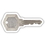 Custom Generic House Key - Magnet 2.88 Sq. In. & 15 MM Thick, 2.5" W x 1.15" H x 15mm Thick, Price/piece