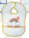 Blank Terry Cotton Baby Bib W/ Front Pocket & Lining