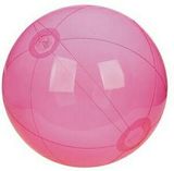 Blank Inflatable Translucent Pink Beach Ball