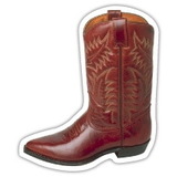 Custom 3.1-5 Sq. In. (B) Magnet - Brown Cowboy Boot, 30mm Thick