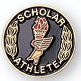 Blank Scholastic Award Pin (Scholar Athlete), 3/4