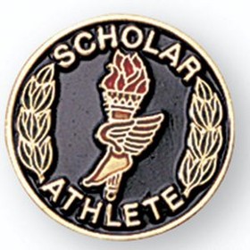 Blank Scholastic Award Pin (Scholar Athlete), 3/4" W