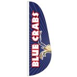 Blank Blue Crabs 3' x 10' Feather Flag