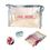 Custom Translucent Cosmetic Bag, 9 1/4" L x 5" W x 6" H, Price/piece