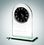 Custom Black Roman Arch Jade Glass Clock, 7 1/4" H x 6" W x 3" D, Price/piece