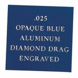 Custom Opaque Blue Aluminum Engraving Sheet Stock (12