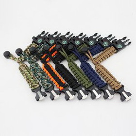 Custom Adjustable Paracord Bracelet, 9" L x 1" W