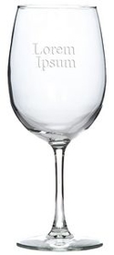 Custom 12 Oz. Meritus Cabaret All Purpose Wine Glass W/ Rim Full Capacity, 7 3/8" H X 2 1/2" Diameter