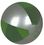 Blank 16" Inflatable Translucent Green & Silver Beach Ball