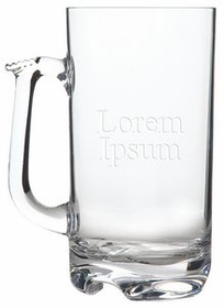 Custom 32 Oz. Large Acrylic Beer Mug w/ Rim Full Capacity, 7 1/4" H x 3 7/8" Diameter