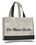 Custom Natural Canvas Tote Bag w/ Contrast Handles & Trim - 1 Color (22"x13"x5"), Price/piece