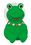 Custom Rubber Mom Frog W/ Suction Cup, 1 3/4" L X 2 3/8" W X 3 1/2" H, Price/piece