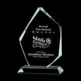 Custom Mercer Jade Optical Crystal Award (8