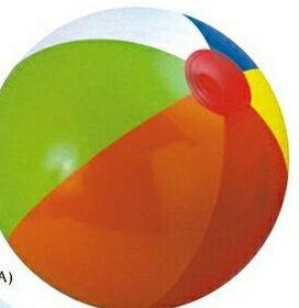 Custom 16" Inflatable Alternating Multi-Color Beach Ball