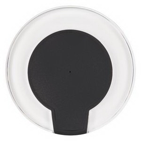 Custom Qi Certified Light Up Wireless Charging Pad, 4" Diameter