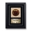Custom Golden Circle Framed Art Glass Award w/ Ebony Wood Frame & Black Matte, 10" W x 13" H x 1 1/4" D, Price/piece