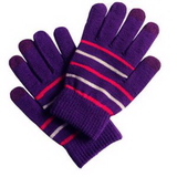 Custom Knit Touchscreen Striped Glove, 8.27