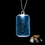 Custom Blue Dog Tag Light Up Pendants, Price/piece