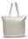 Natural Canvas Zipper Tote Bag w/ Squared Bottom - Blank (20"x15"x5"), Price/piece