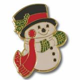 Custom Snowman Lapel Pin, 1