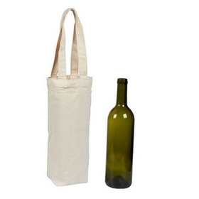 Custom Wine Tote Bags, 6.5" L x 2.8" W x 12.2" H