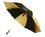 Custom B1308 - The 56" Arc Black/Metallic Gold Auto Open Umbrella, Price/piece