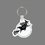 Key Ring & Punch Tag W/ Tab - Witch Flying On Broom, Price/piece