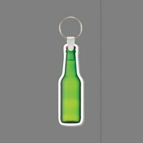 Key Ring & Full Color Punch Tag - Beer Bottle