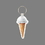 Key Ring & Full Color Punch Tag - Coconut Ice Cream Cone, Price/piece