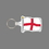 Key Ring & Punch Tag W/ Tab - Full Color Flag Of England, Price/piece