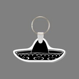Key Ring & Punch Tag - Wide Sombrero Hat