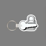 Key Ring & Punch Tag - Padlock & Key