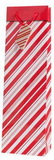 Custom The Holiday Wine Bottle Gift Bag Collection (Candy Cane), 4 7/8