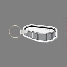 Key Ring & Punch Tag - Above Ground Oval Swimming Pool