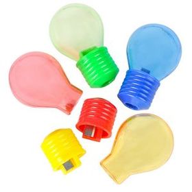 Custom Plastic Light Bulb Pencil Sharpener