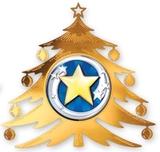 Custom Christmas Tree Swirling Star Ornament