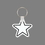 Custom Key Ring & Punch Tag - 5 Point Star, Price/piece