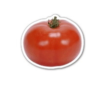 Custom Tomato Magnet 2.67 Sq. In. & 15 MM Thick, 1.78" W x 1.5" H x 15mm Thick