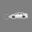 Key Ring & Punch Tag - Sporty Sedan Car, Price/piece