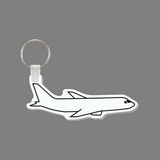 Custom Key Ring & Punch Tag W/ Tab - Jet Airliner