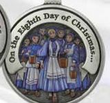 Custom Twelve Days Of Christmas 3D Gallery Print Mini Ornament (Day 8 - Eight Maids-A-Milking), 1.875