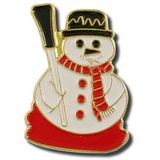 Custom Snowman 3 Lapel Pin, 7/8